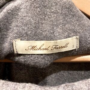 Michael Farrell, size small, gray shall style sweater